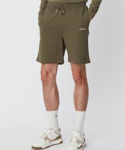 Les Deux Lens Sweatshorts Olive Night