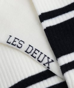 Les Deux William Stripe 2-Pack Socks Offwhite