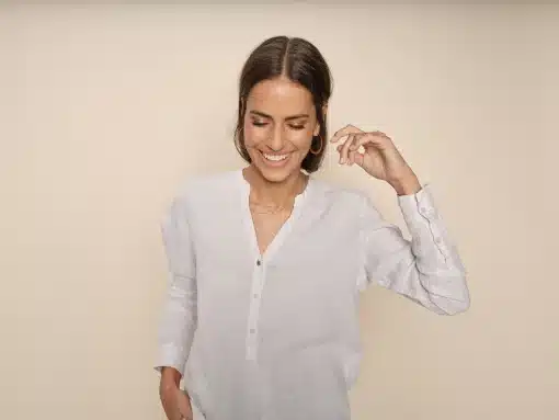 Mos Mosh Danna Linen Blouse White