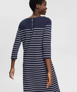 Esprit Stripe Dress Navy