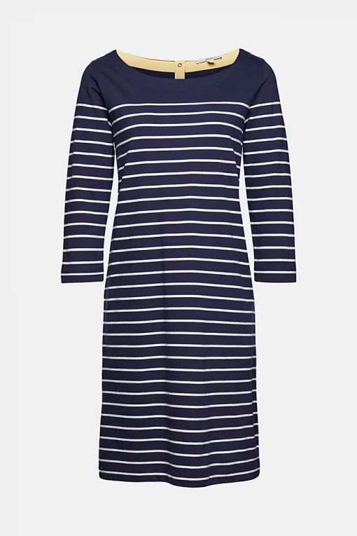 Esprit Stripe Dress Navy