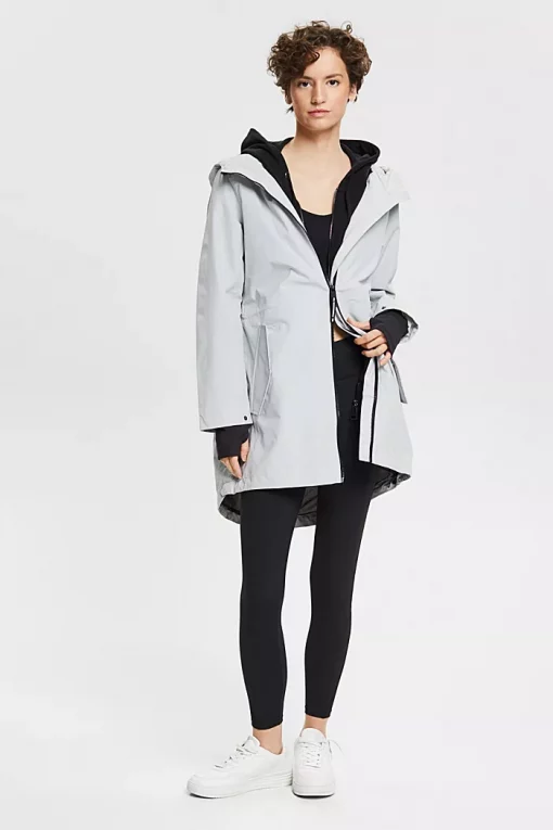 Esprit Parka Jacket Pastel Grey