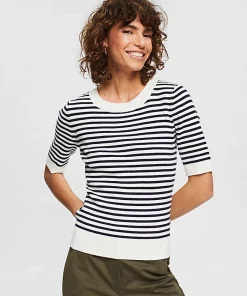 Esprit Striped Sweater New Off White