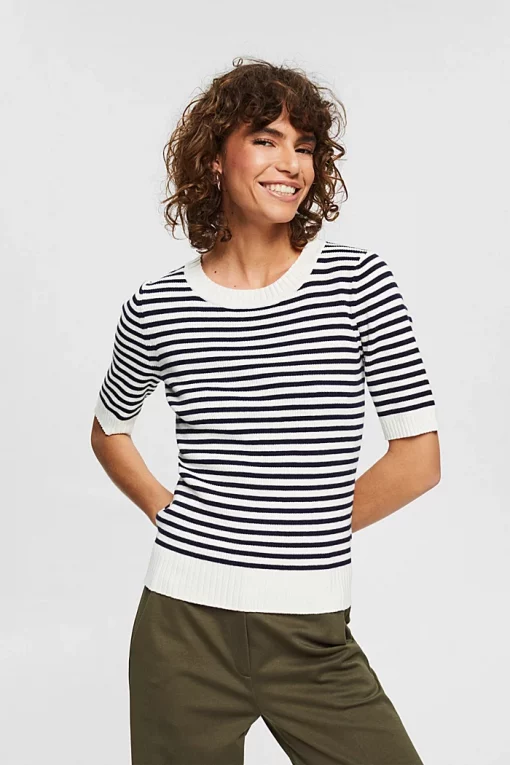 Esprit Striped Sweater New Off White