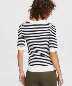 Esprit Striped Sweater New Off White
