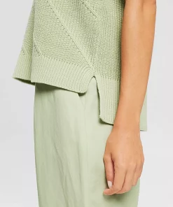 Esprit Knitted Vest Pastel Green
