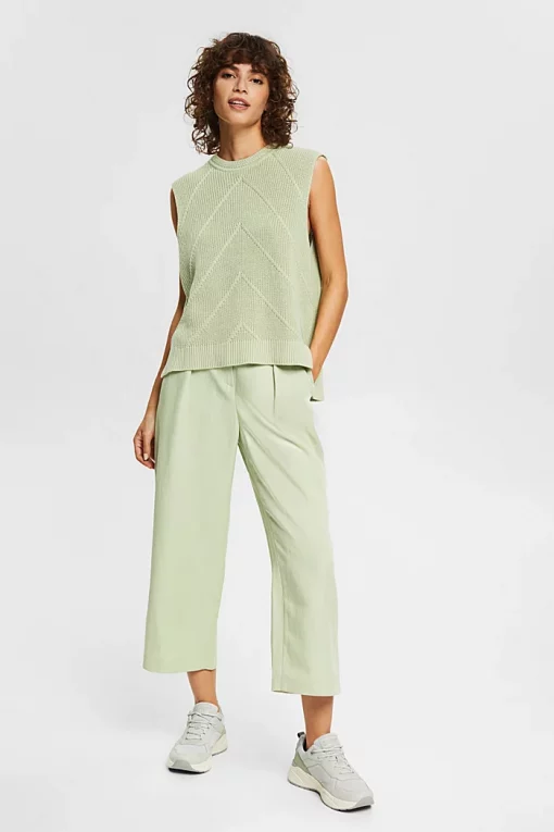 Esprit Knitted Vest Pastel Green