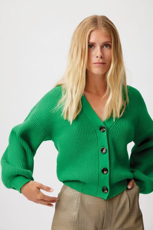 Gestuz Emblagz Cardigan Green Bee