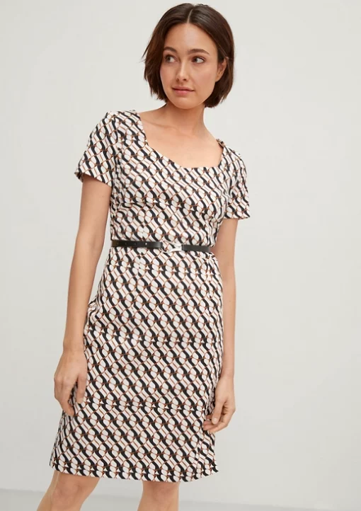 Comma, Cotton Dress White