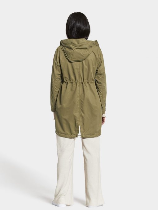 Didriksons Helen Parka Canvas Green
