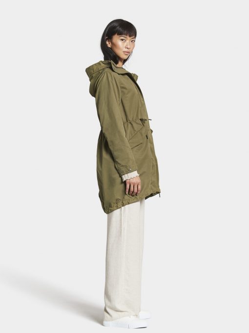 Didriksons Helen Parka Canvas Green