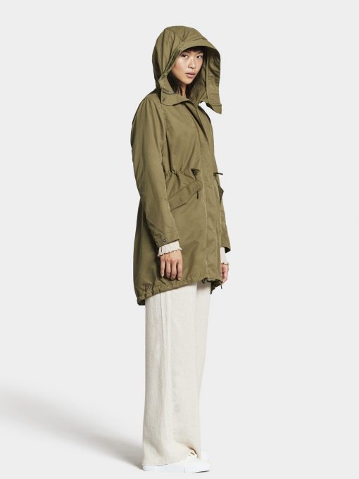 Didriksons Helen Parka Canvas Green