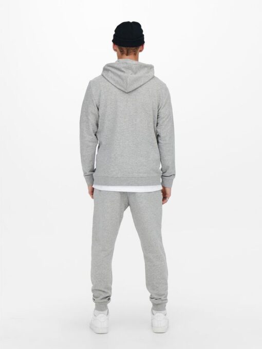 Only & Sons Harward Hood Light Grey Melange