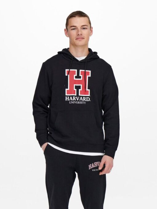 Only & Sons Harward Hood Black