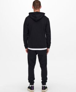 Only & Sons Harward Hood Black