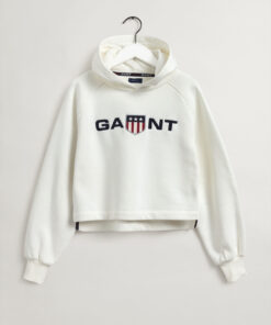 Gant Teen Girls Retro Shield Hoodie Eggshell