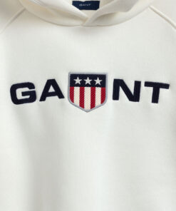 Gant Teen Girls Retro Shield Hoodie Eggshell