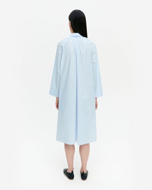 Marimekko Ilolle Solid Dress Light Blue