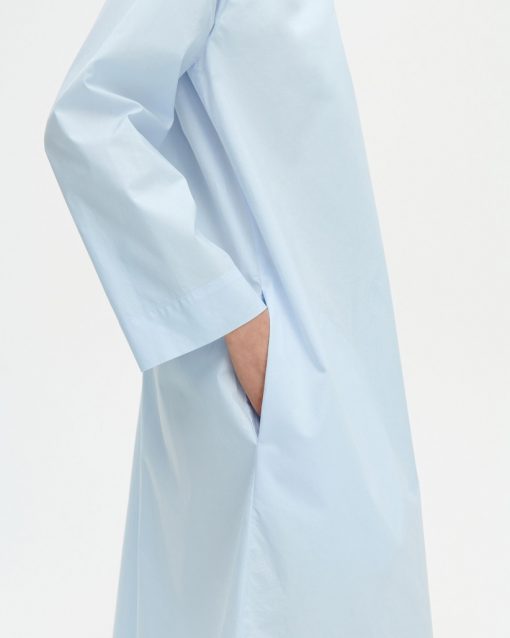 Marimekko Ilolle Solid Dress Light Blue