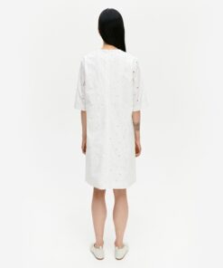 Marimekko Tupani Unikko Dress White