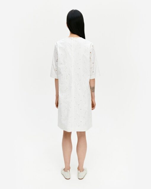Marimekko Tupani Unikko Dress White