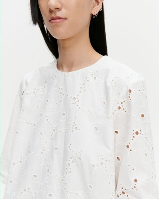 Marimekko Tupani Unikko Dress White