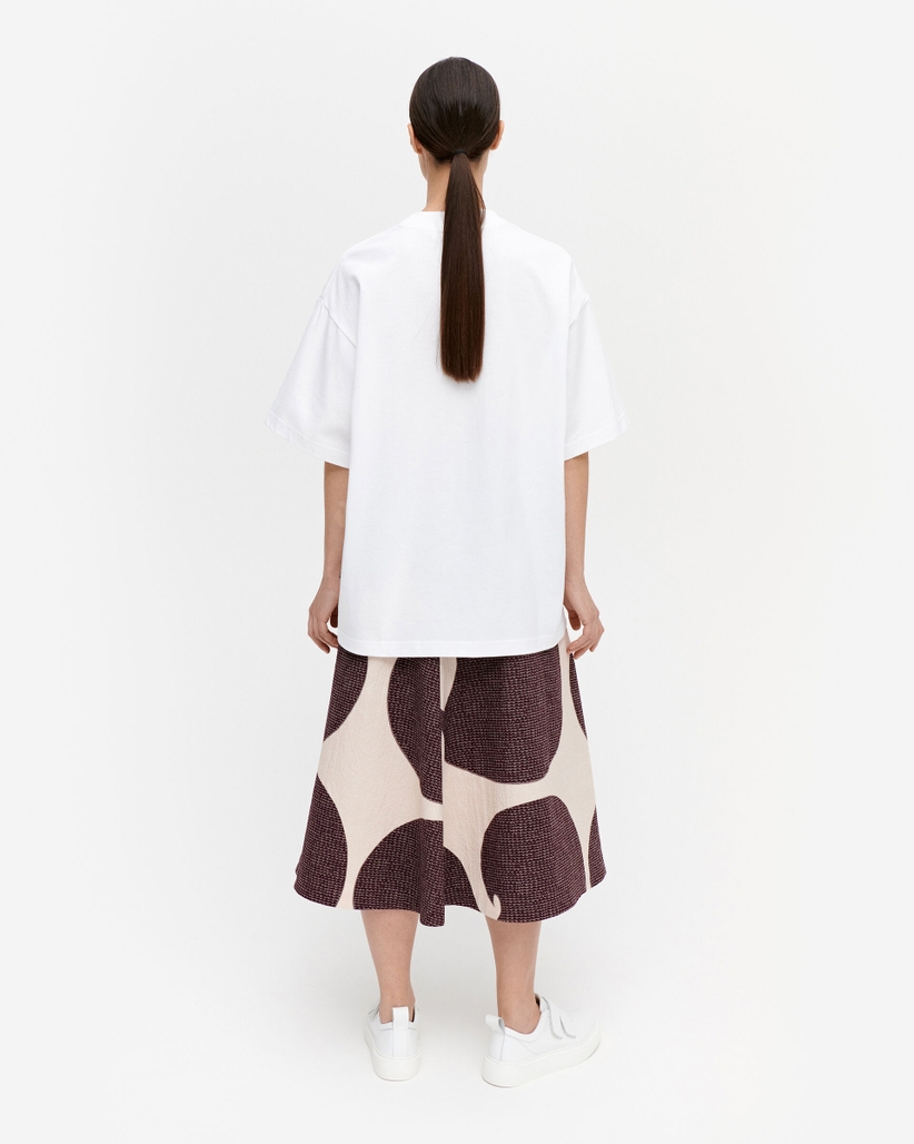 Marimekko Huikea Unikko T-shirt White - Aukia