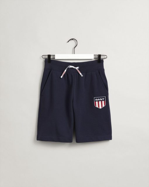 Gant Teens Retro Shield Shorts Evening Blue