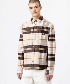 Dickies Orting Check Shirt Dark Brown