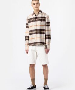 Dickies Orting Check Shirt Dark Brown