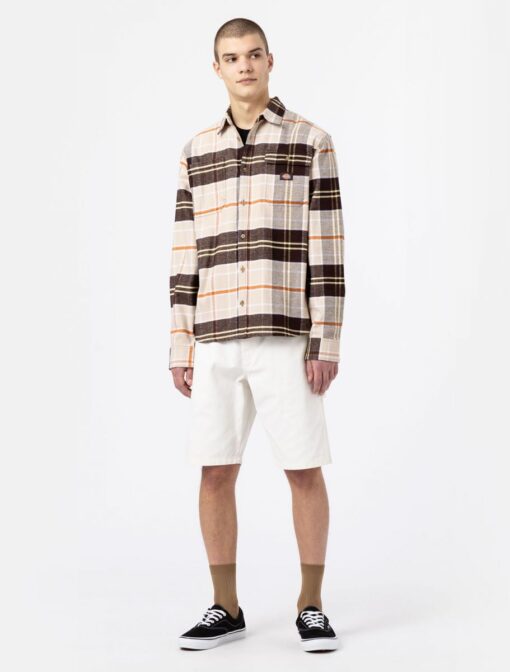 Dickies Orting Check Shirt Dark Brown