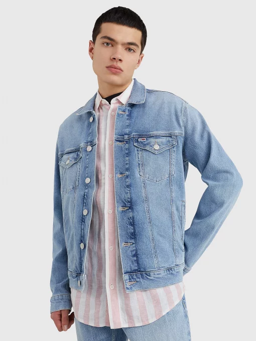 Tommy Jeans Faded Trucker Jacket Light Denim