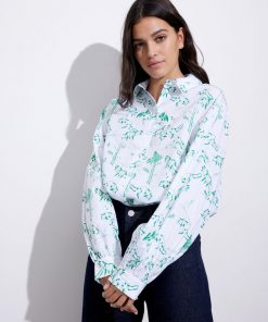 Envii Enbrawley Bow Shirt Aop Foxy Fox