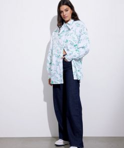 Envii Enbrawley Bow Shirt Aop Foxy Fox