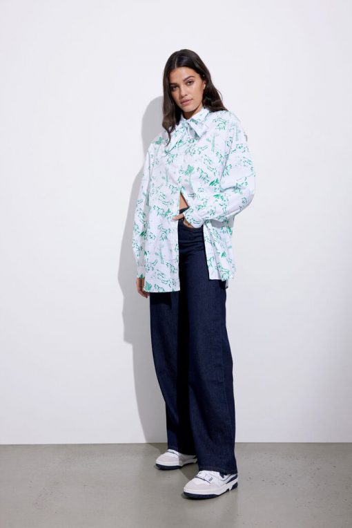 Envii Enbrawley Bow Shirt Aop Foxy Fox