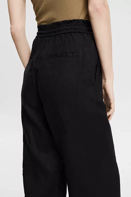 Esprit Linen Joggers Black