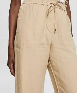 Esprit Linen Joggers Sand