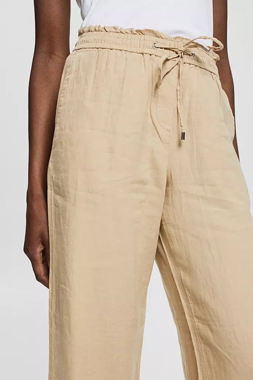 Esprit Linen Joggers Sand