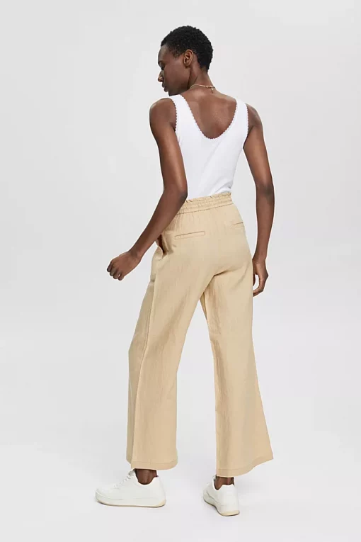 Esprit Linen Joggers Sand