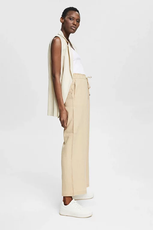 Esprit Linen Joggers Sand