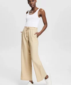 Esprit Linen Joggers Sand