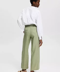 Esprit Linen Joggers Light Khaki