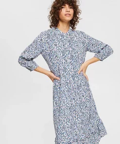 Esprit Print Dress Blue Lavender
