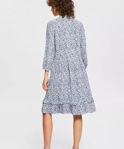 Esprit Print Dress Blue Lavender