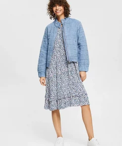 Esprit Print Dress Blue Lavender