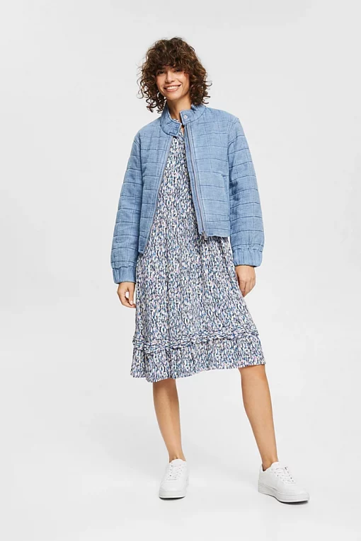 Esprit Print Dress Blue Lavender