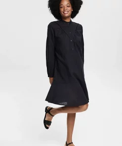 Esprit Linen Dress Black