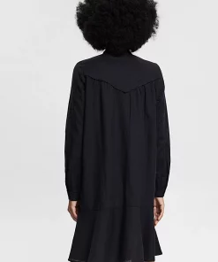 Esprit Linen Dress Black