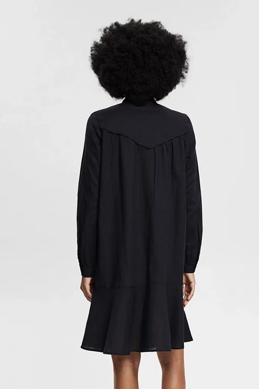 Esprit Linen Dress Black