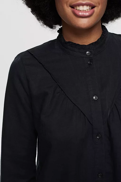 Esprit Linen Dress Black